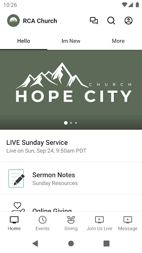 Android application Hope City RC screenshort