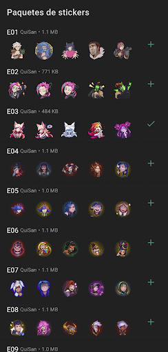 Android application LoL Stickers WAStickerApp screenshort