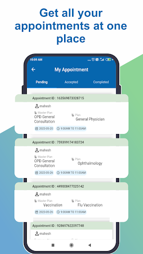 Android application BetaCura Health Application screenshort