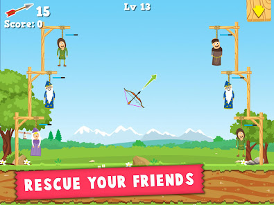 Captura de Pantalla 5 Juego de Arcos y Flechas: Robi android