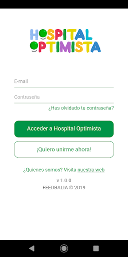 Android application Hospital Optimista screenshort