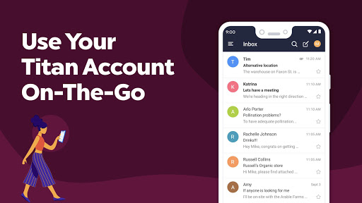 Titan for Titan mail accounts Screen 2