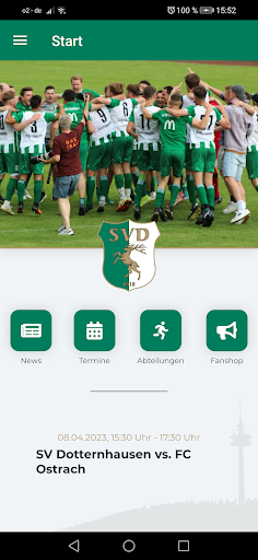 Android application SV Dotternhausen 1918 e.V. screenshort