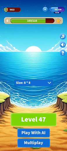 Android application Flood It - Color Puzzle screenshort