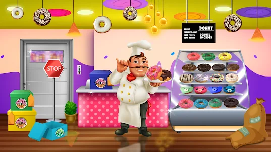 Leckere Donuts-Maker-Spiel