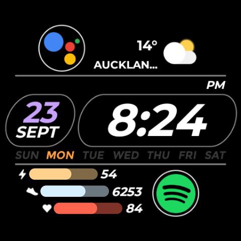 Night ver 36 - watch face screenshot 22