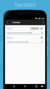 Spanish English Dictionary Screenshot