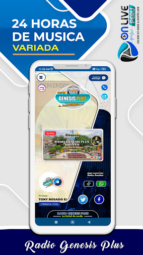 Android application Radio Genesis Plus screenshort
