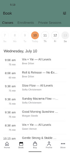Motive Yoga Co. Screen 2