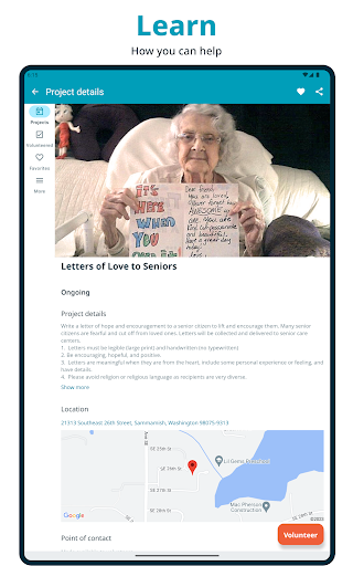 Screenshot of JustServe