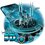 3D Space Galaxy Theme icon