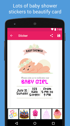 Baby Shower Invitation Screen 3