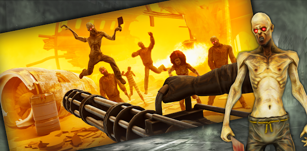 Zombie Gunner MOD APK: Gunship Games (GOD MODE/DUMB ENEMY) 4