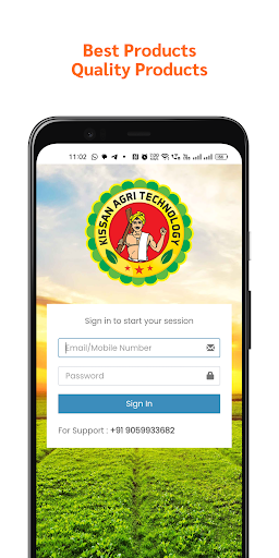 Android application Kissan Agri Tech | Distributor screenshort