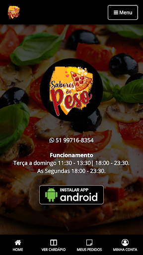 Android application Sabores de Peso screenshort
