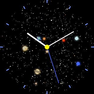 Space Watchface and Widget Screenshot