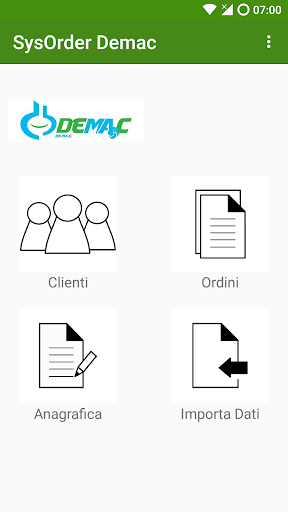 Android application SysOrder Demac screenshort
