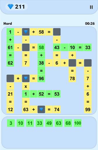 Math Crossword Puzzles Screen 3