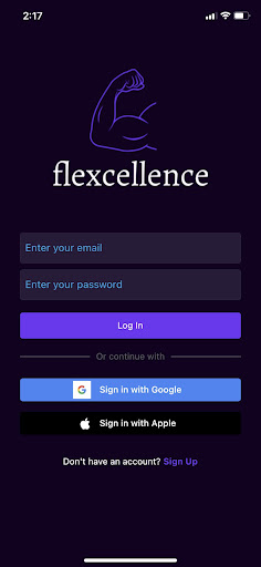 Android application flexcellence screenshort