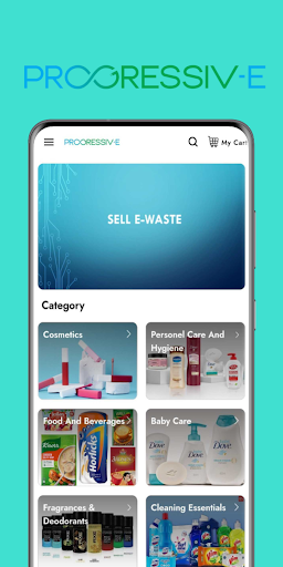 Android application PROGRESSIV-E CART screenshort