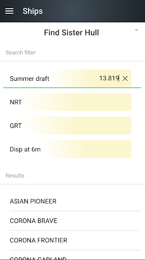CargoMax - Draught Survey Pro Screen 2