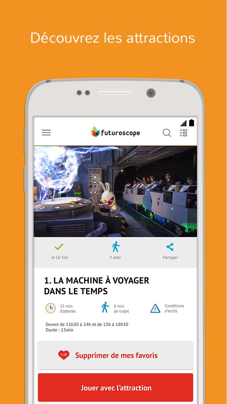 Android application Futuroscope screenshort