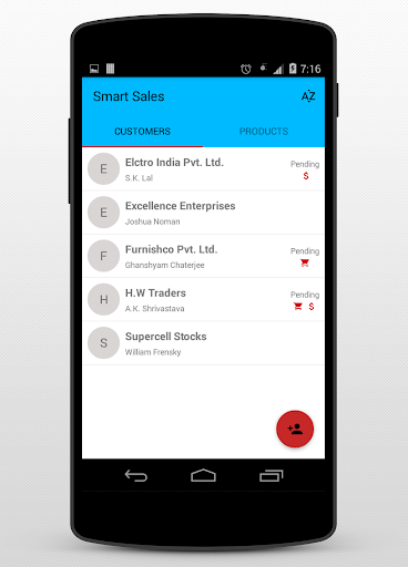 Android application Smart Sales B2B screenshort