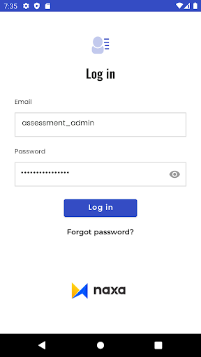 Android application Naxa Assessment screenshort