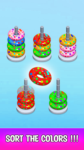 Android application Ring Stack-Color Spot Puzzle screenshort