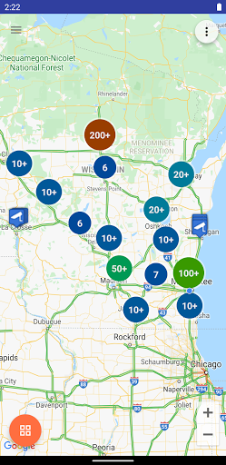 Android application Live Traffic (Wisconsin) screenshort
