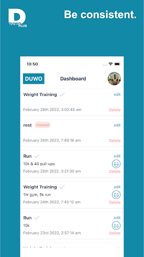 DUWO Fit Screen 3