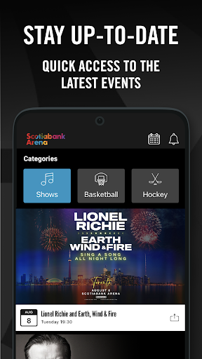 Scotiabank Arena App Screen 2