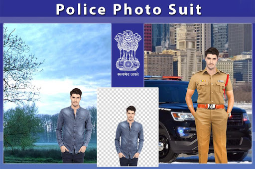 Men Police Photo Suit Screen 2
