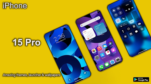 Captura 1 iOS Launcher: iPhone 15 Pro android