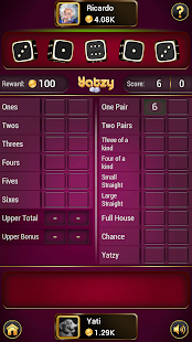 Yatzy - Offline Free Dice Games