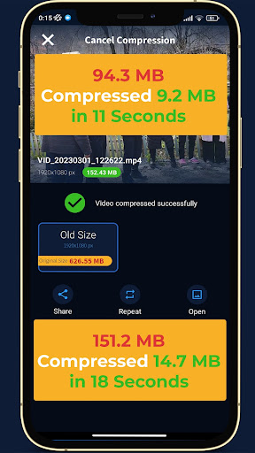 Video Compress No-Lose Quality Screenshot 3 - AppWisp.com