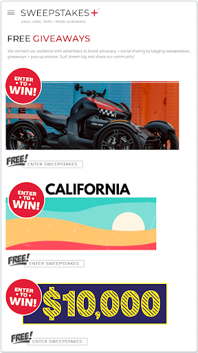 Giveaways - Win Cash & Prizes Screen 3