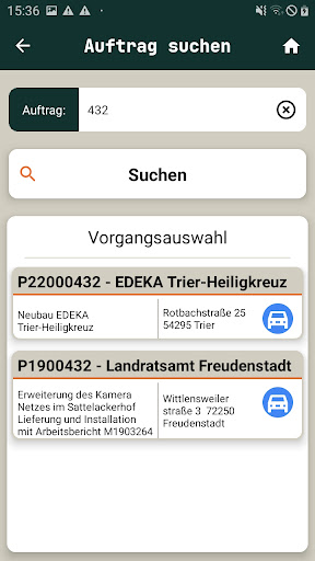 Android application bauzeit by softgewerk screenshort