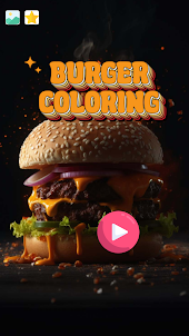 Delícia hambúrguer colorido
