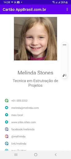 Android application Cartão AppBrasil screenshort