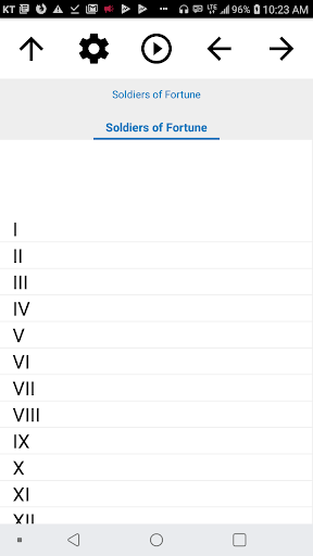 Android application Book, Soldiers of Fortune screenshort