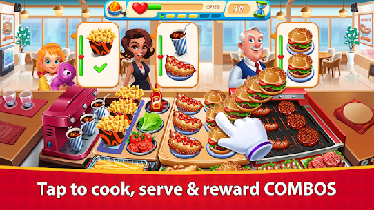 تنزيل Cooking Marina – fast restaurant cooking games مهكرة للاندرويد [اصدار جديد] 3