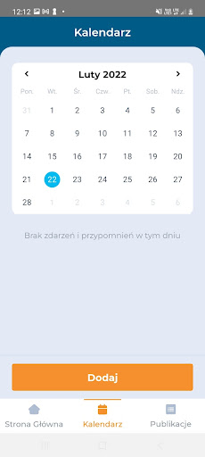 Niebieski Kalendarz Screen 3