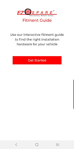 Android application EZ Spare - Fitment Guide screenshort