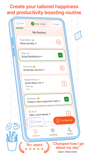 Android application Thought Saver - Daily Routines screenshort