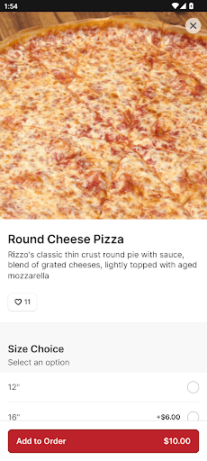 Rizzos Pizza Screen 3