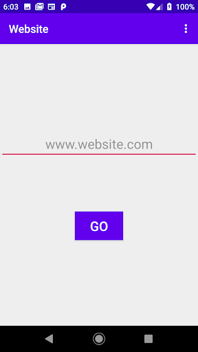 Android application Website jumps to a favorite we screenshort