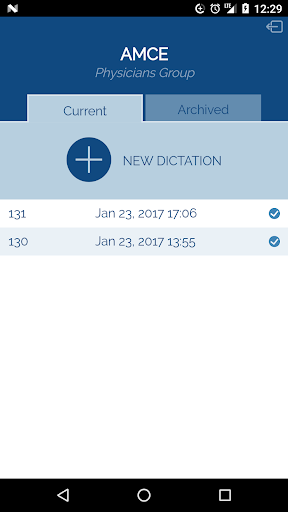 AMCE Dictations Screen 2