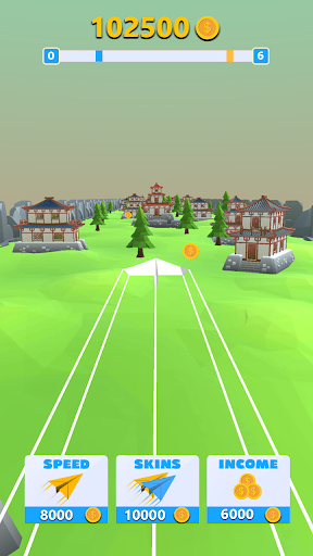Android application Flight Pilot Paper Plane Games screenshort