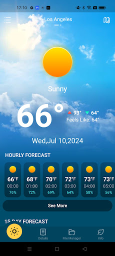 Android application Local Weather Forecast screenshort